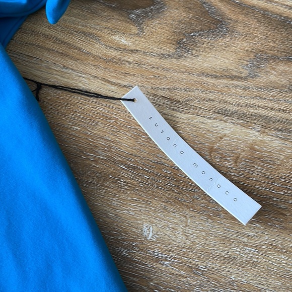 Susana Monaco Maia Top in Turquoise NWT - Picture 4 of 11